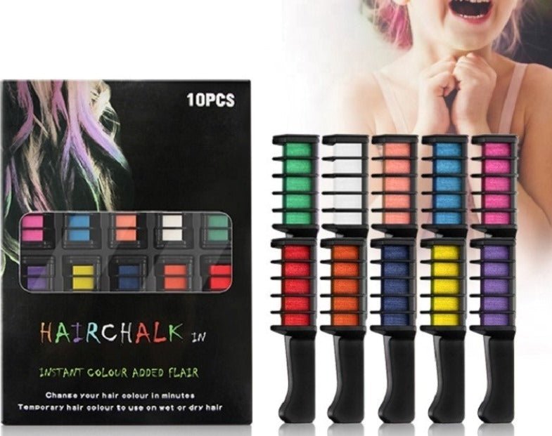 Colorful Hair Dye Comb (10 Pcs)