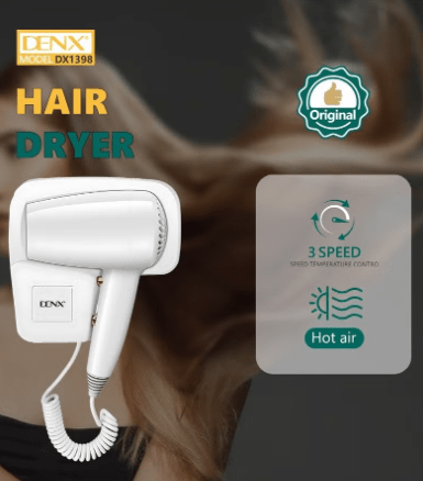 Denx - 3-Speed Hair Dryer