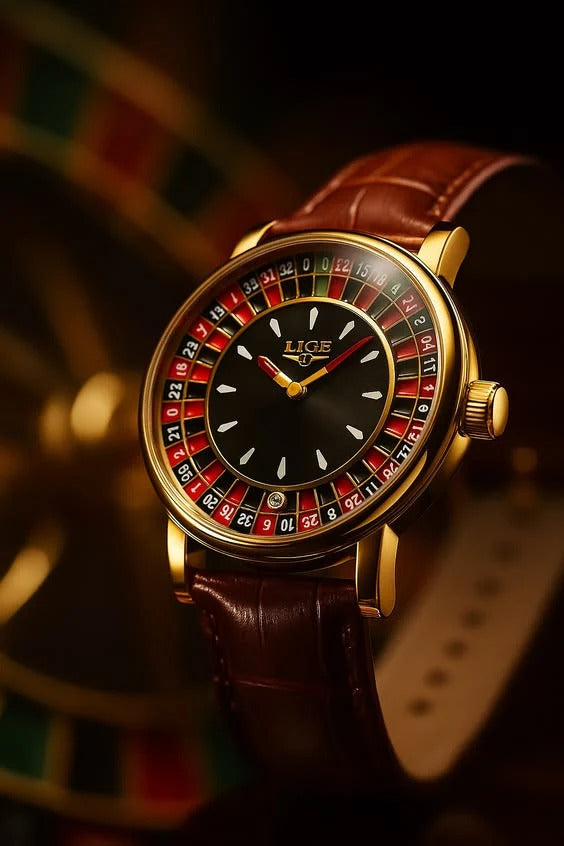 LIGE Roulette Dial Watch
